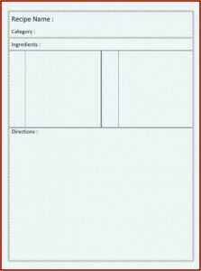 4x6 Recipe Card Template For Mac