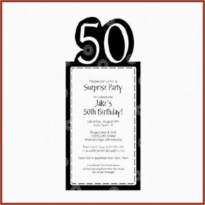 50th Birthday Invitation Templates Free Online