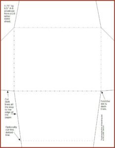 6x9 Envelope Template Word