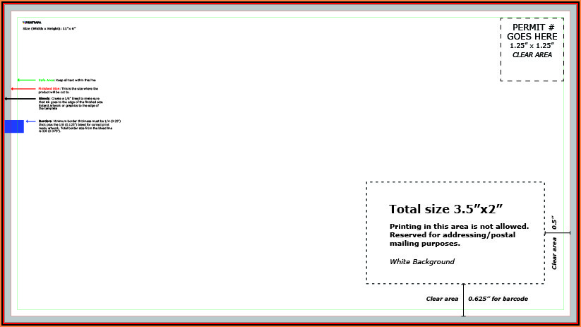 8.5 X 5.5 Postcard Mailing Template