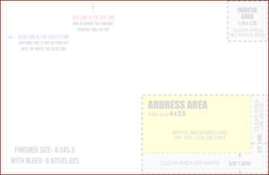 8.5 X 5.5 Postcard Template Word