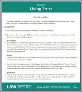 Aarp Living Trust Forms