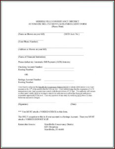 Ach Enrollment Forms For Vendors
