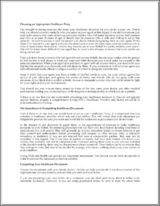 Advance Healthcare Directive Form California Hospital Association