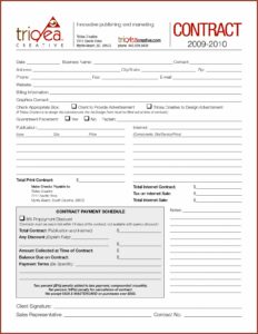 Advertising Contract Template