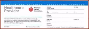 American Heart Association Cpr Card Template