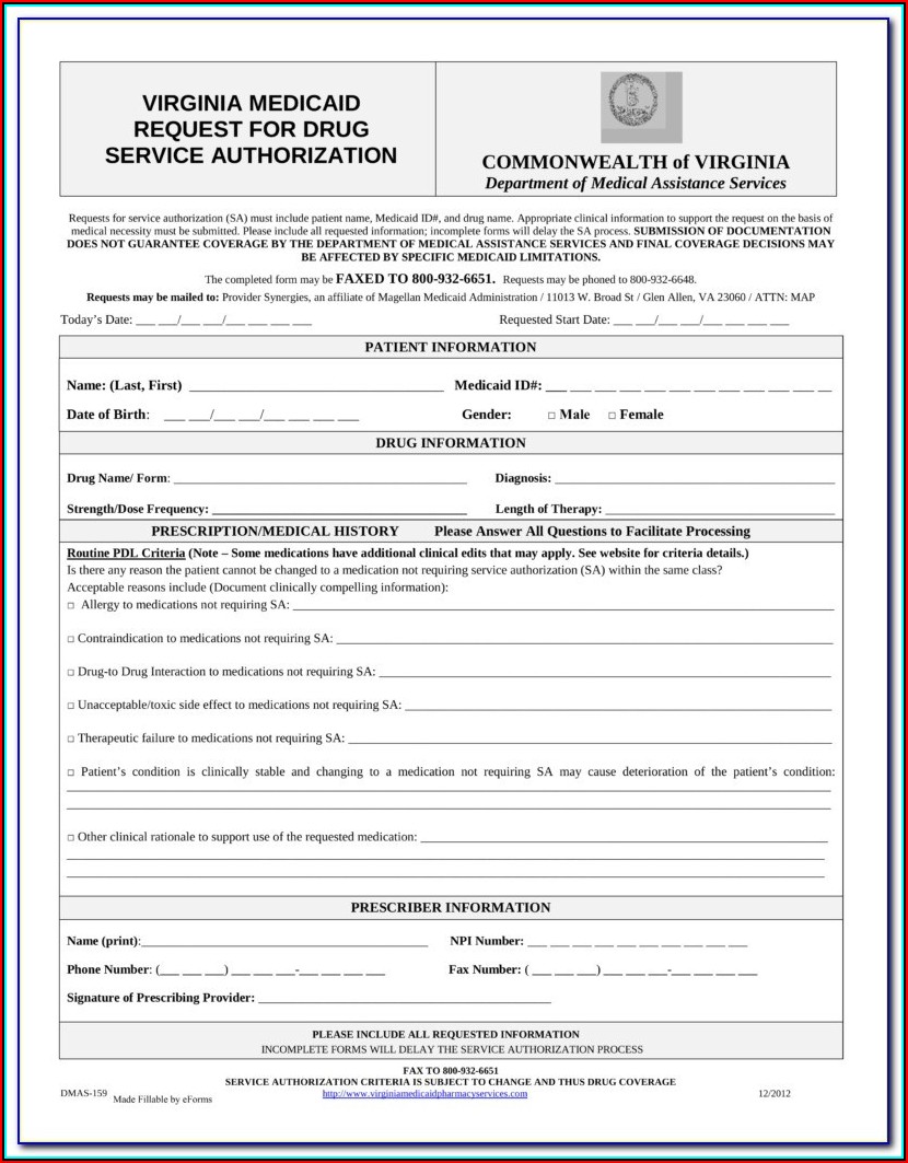 Anthem Medicare Advantage Prior Authorization Forms