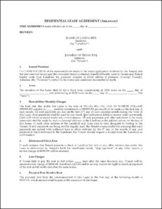 Arkansas Lease Agreement Forms