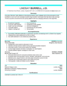 Attorney Resume Writing Service