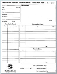 Auto Repair Order Forms Free