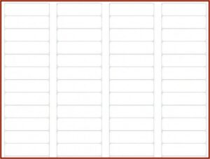 Avery 5 Tab Index Template 11436