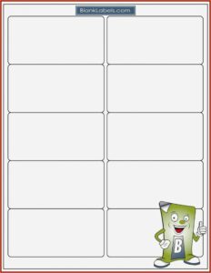 Avery Templates Business Cards 8 Per Sheet