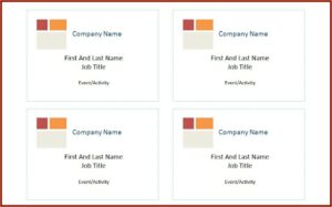 Avery Visitor Badge Template