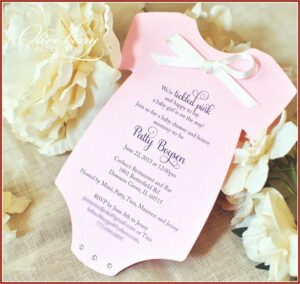 Baby Onesie Invitation Template