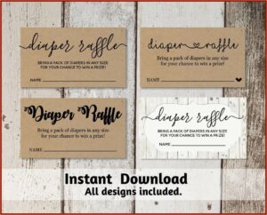 Baby Shower Invitation Inserts Templates