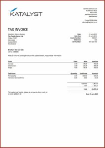 Basic Invoice Template Free Nz