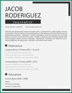 Best Resume Templates Free Download 2019