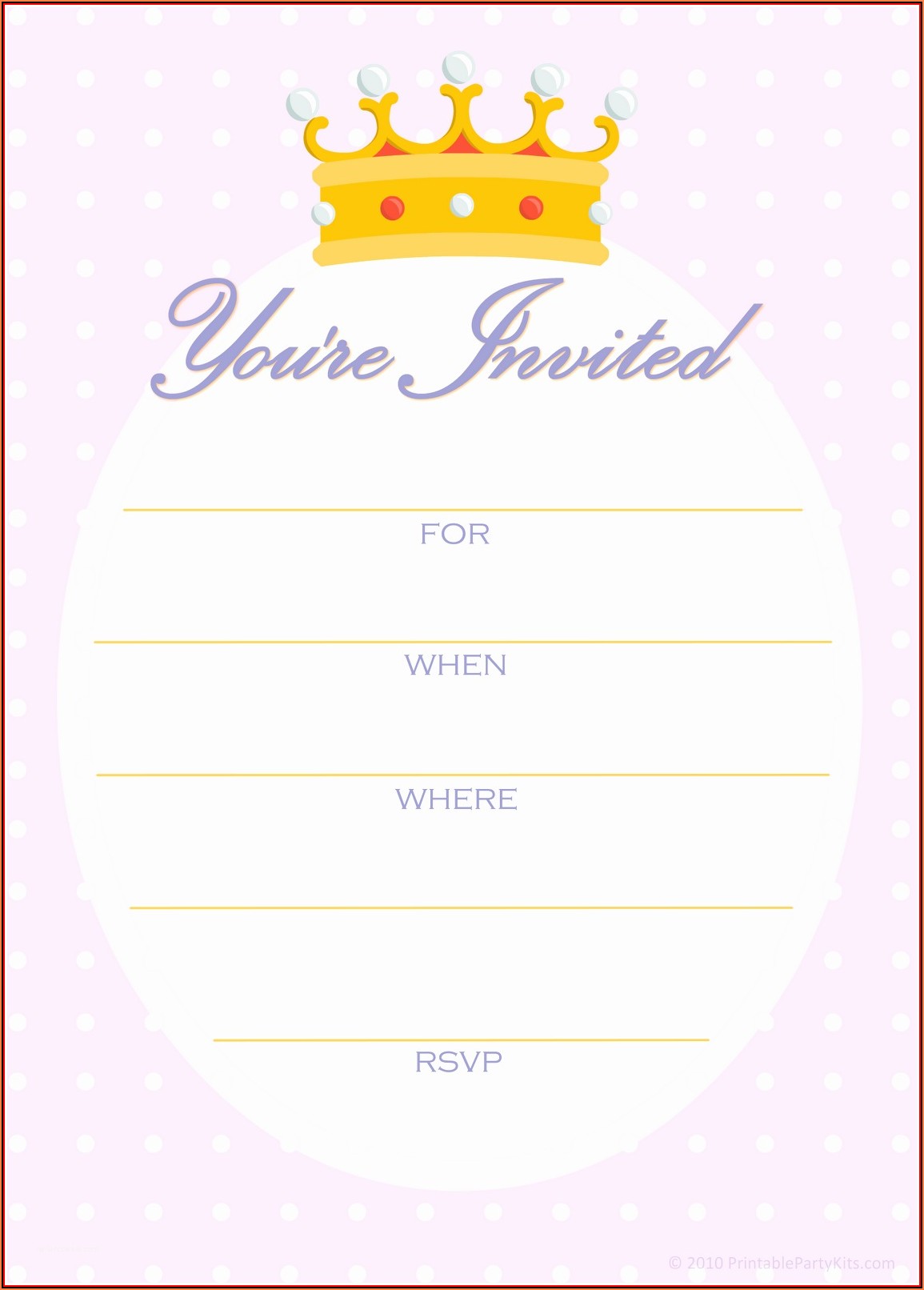 Birthday Party Invitation Template Free