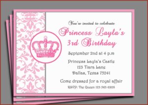 Birthday Party Invitations Templates Word