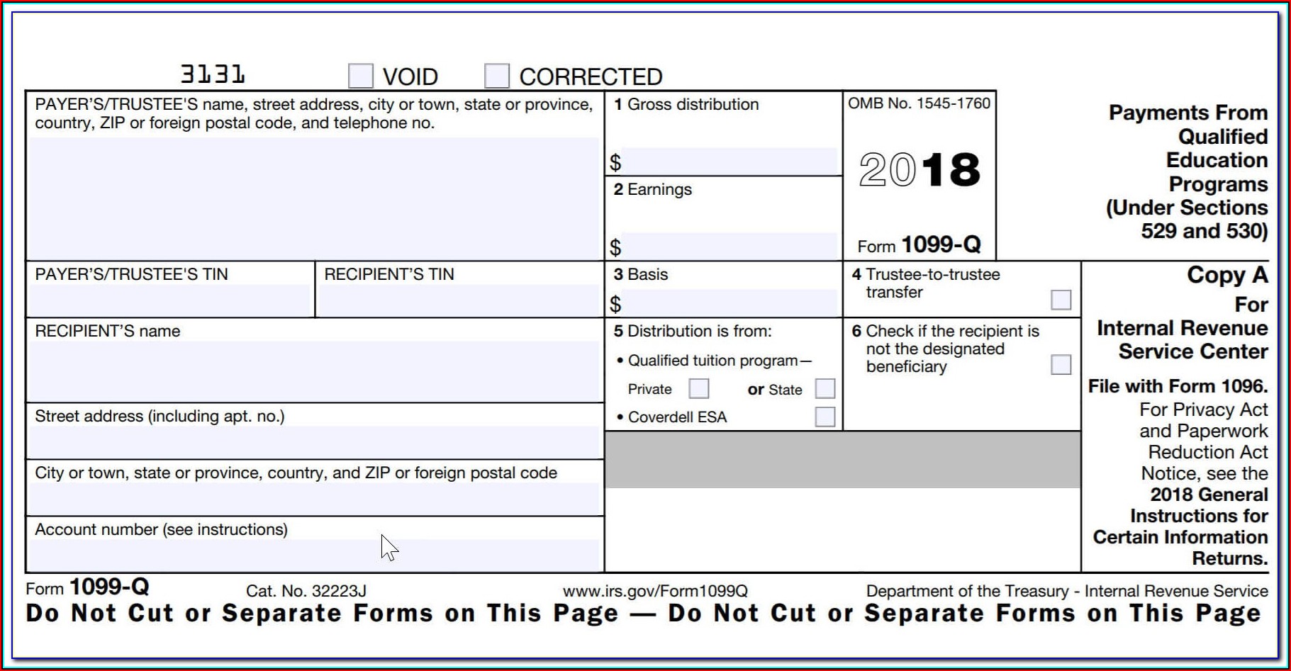Blank 1099 Misc Form 2015