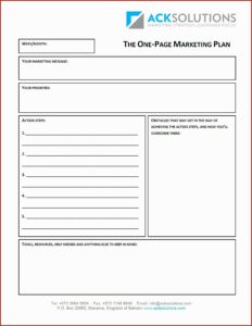 Blank Business Plan Template Pdf