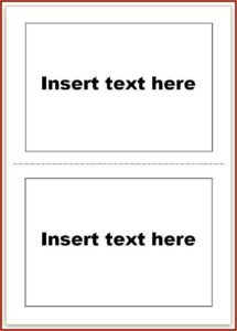 Blank Flash Card Template Pdf
