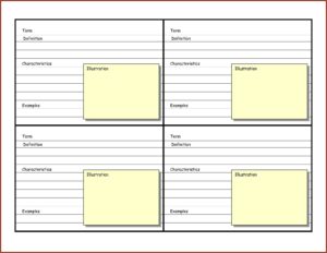 Blank Flash Card Template Word