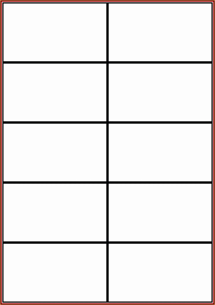 Blank Flashcard Template Free Download