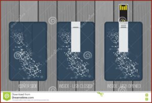 Blank Flashcard Template Vector