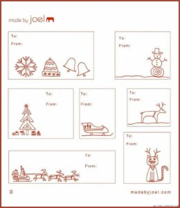 Blank Gift Tag Template Free