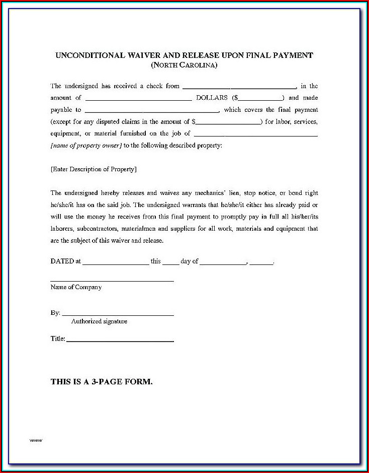 Blank Mechanics Lien Form Texas