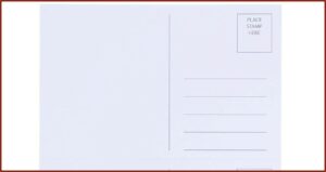 Blank Postcard Template Free Download