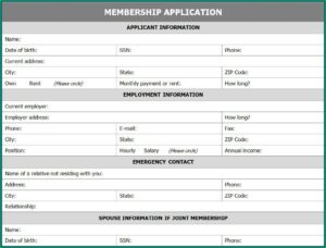 Blank Resume Form Printable