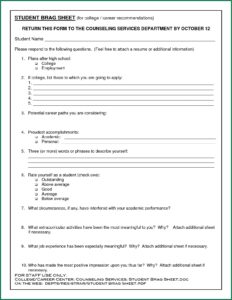 Blank Resume Template For High School Students