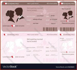 Boarding Pass Invitation Template Free Download
