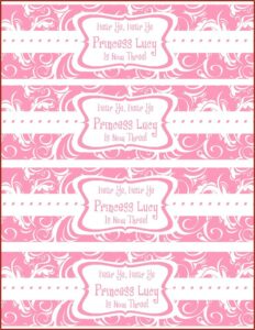 Bottle Labels Template Free