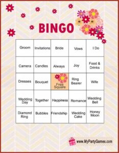 Bridal Bingo Print