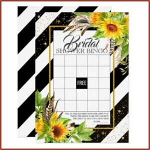 Bridal Shower Bingo Templates