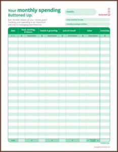 Budget Forms Free Printable