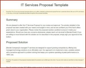 Business Proposal Template Doc Free Download