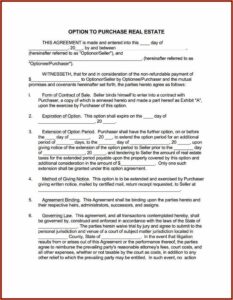 Buyout Agreement Form