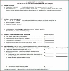 Ca Divorce Form Fl 150
