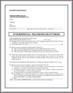California Grant Deed Fillable Form Free