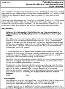 Candela Laser Hair Removal Consent Form