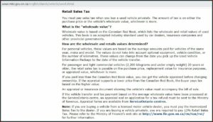 Car Appraisal Form Ontario