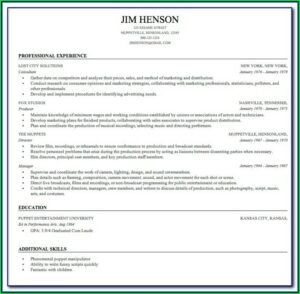 Careerbuilder Resume Examples