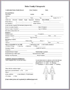 Chiropractic New Patient Forms In Spanish