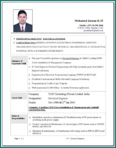 Civil Engineer Resume Format Doc Free Download