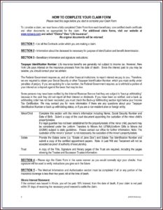 Columbian Mutual Life Insurance Company Death Claim Forms