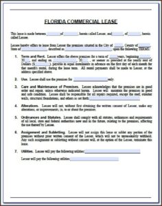 Commercial Lease Agreement Ontario Short Form